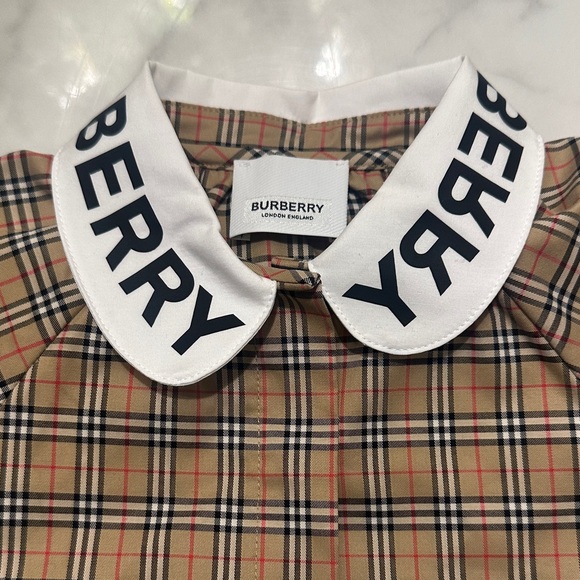 Burberry Kids Checkered Shirt - Tan and Black - Picture 3 of 3